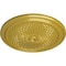 Ekena Millwork Trinity Ceiling Medallion (Fits Canopies up to 3"), Hand-Painted Rich Gold, 22"OD x 1 3/4"P CM22TNRGS - alternate 3